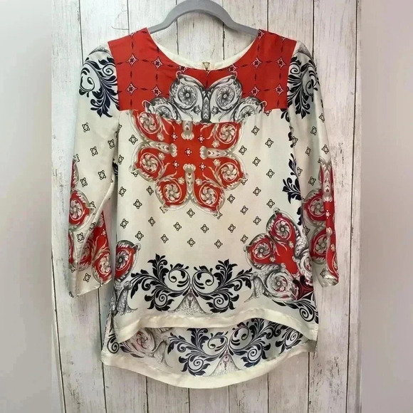 Chelsea & Theodore 7/8 Sleeve Blouse Size XS - Picture 1 of 8